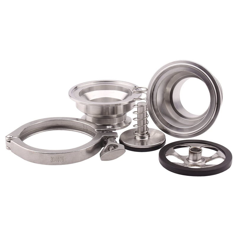 DERNORD Sanitary Check Valve - One Way Flow - 2" Tri Clamp Style, Stainless Steel 304, FKM Gasket (2" Tri Clamp Check Valve) - Image 3